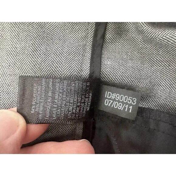 Express Editor Grey Work Career Office Pants Capsule Wardrobe Straight Leg 4R